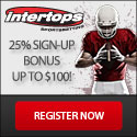 $100 Sign Up
                                                  Bonus at Intertops!