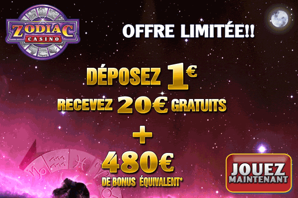 Zodiac Casino-Bonus de Bienvenue: 80 Chances gratuites de Gagner ce gros lot Zodiac Casino-Bonus de Bienvenue: 80 Chances gratuites de Gagner ce gros lot